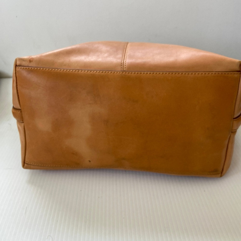 Mark & Graham Camel Tan Brown Leather Tote Bag - Picture 7 of 11